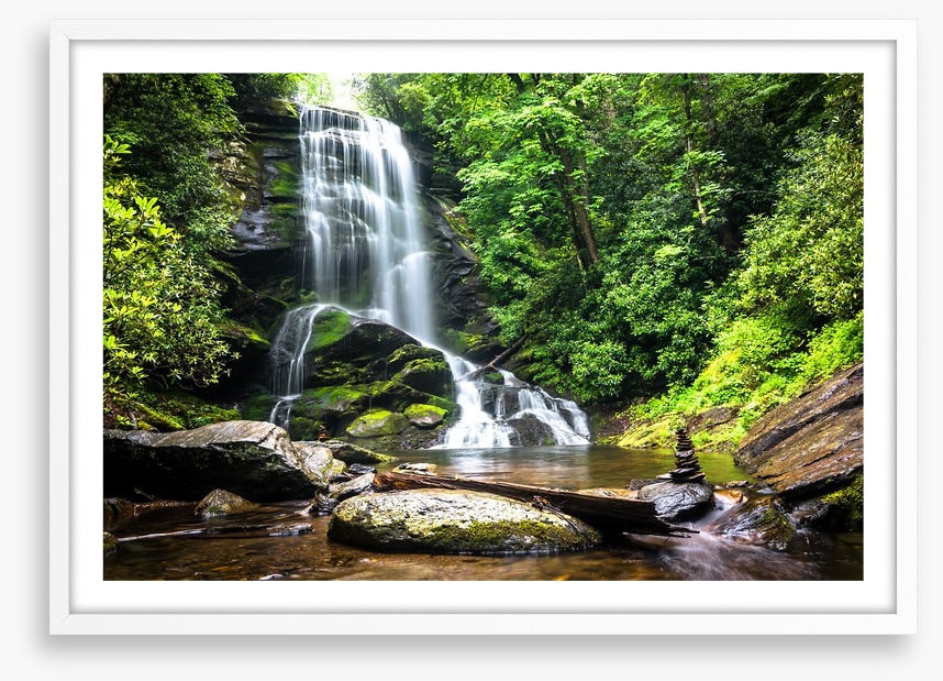 Mountain forest falls