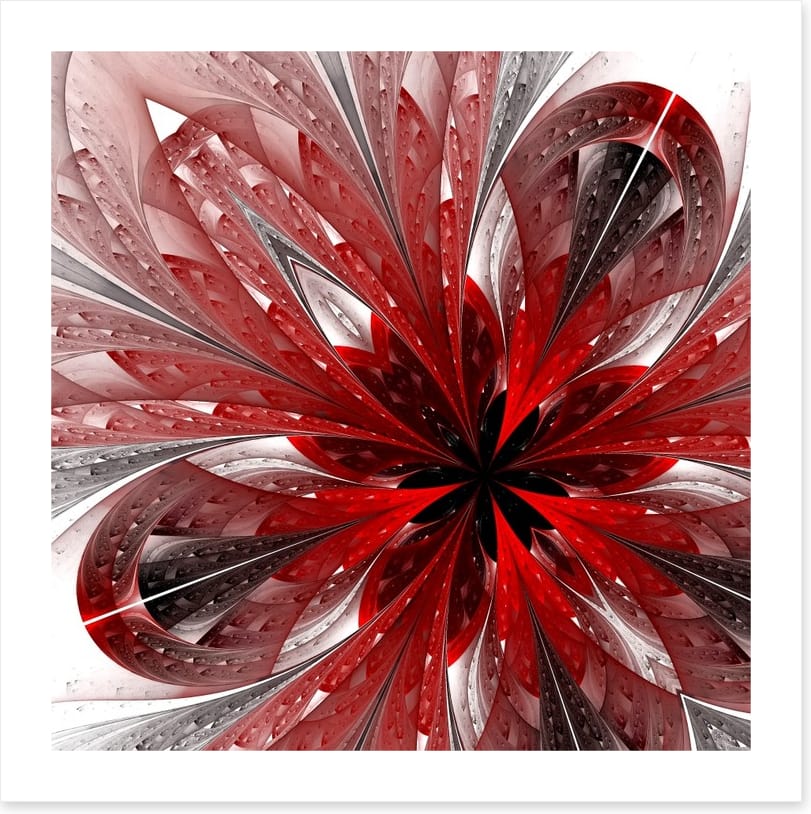 Shiny red fractal