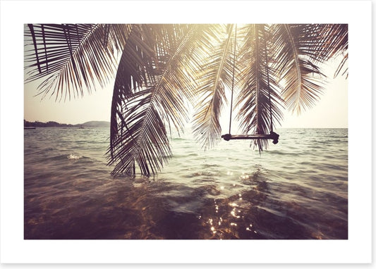 Palm frond swing