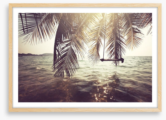 Palm frond swing
