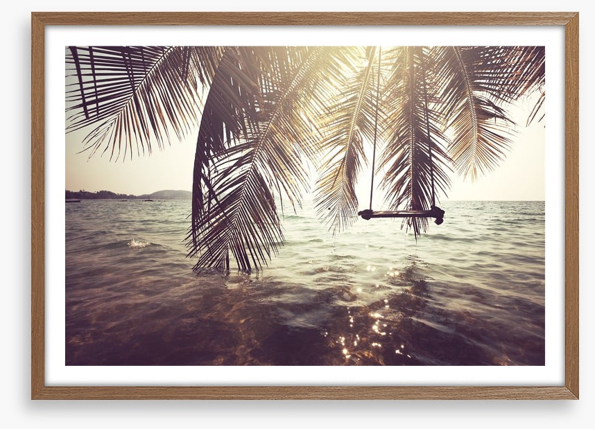 Palm frond swing