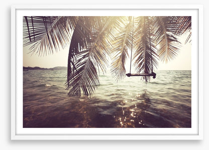 Palm frond swing