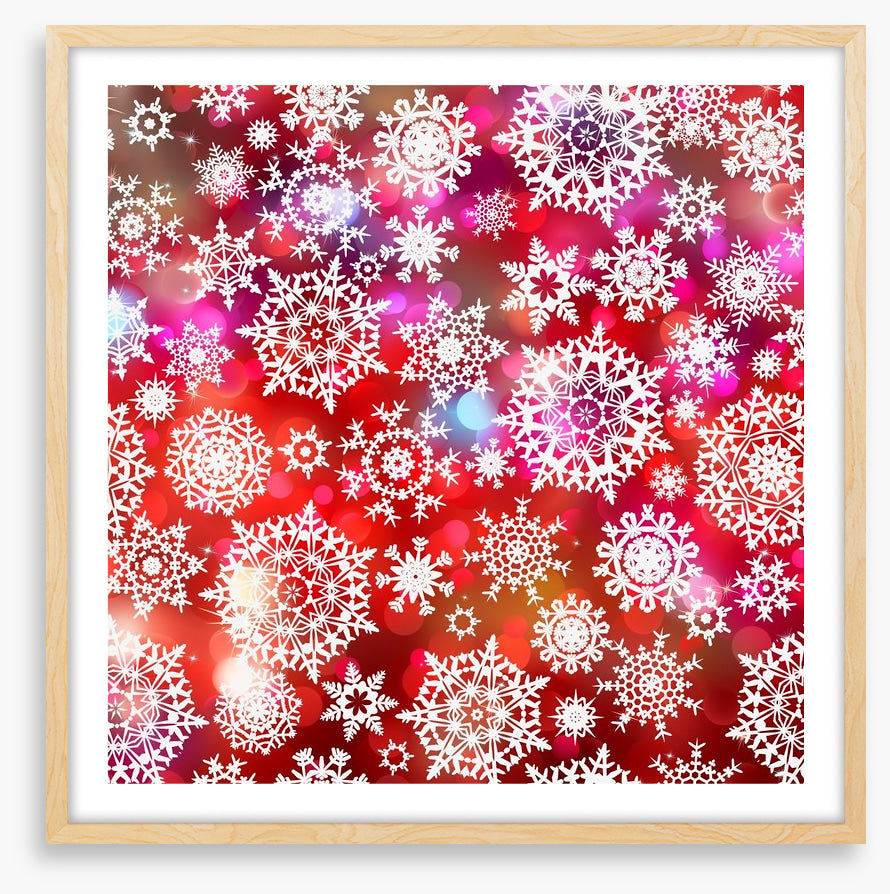 Shimmering snowflakes