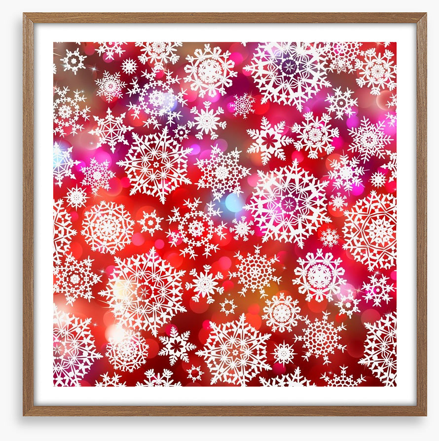 Shimmering snowflakes