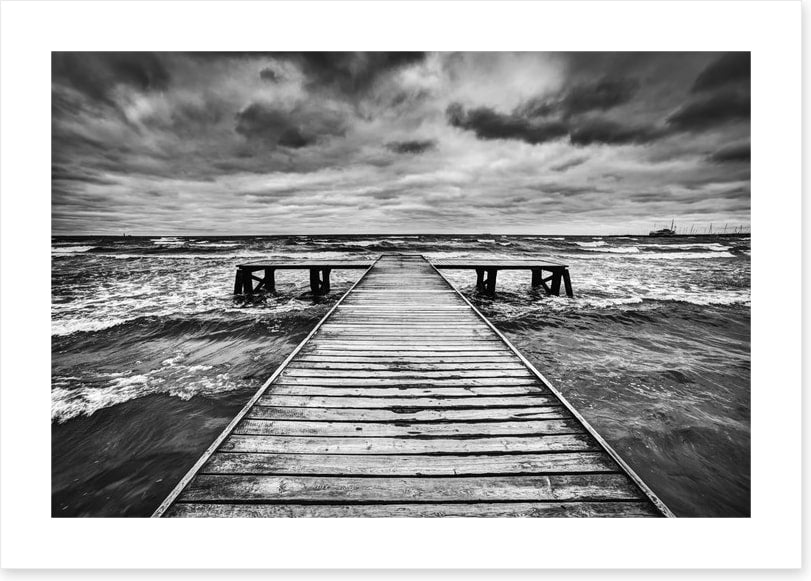 The old jetty and the storm