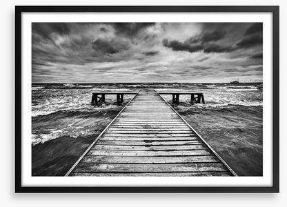 The old jetty and the storm