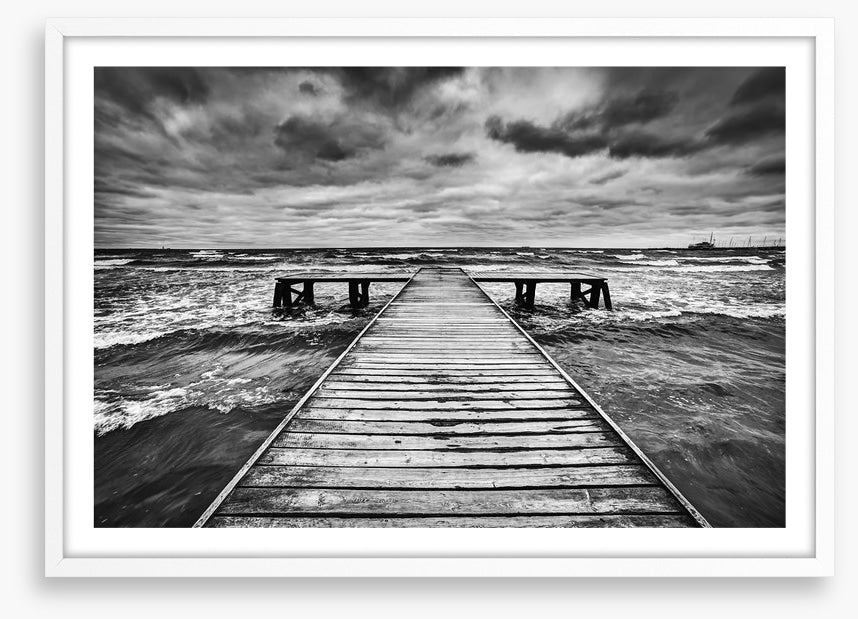 The old jetty and the storm