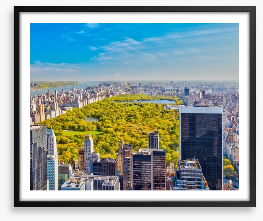 Central Park aerial, NYC