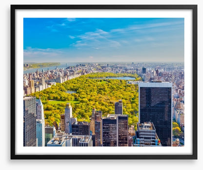Central Park aerial, NYC