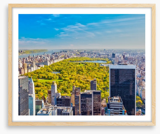 Central Park aerial, NYC