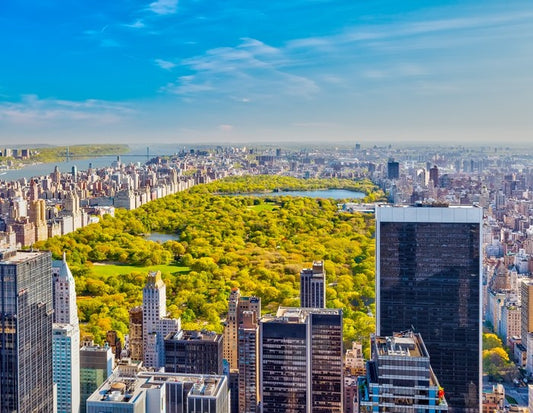 Central Park aerial, NYC