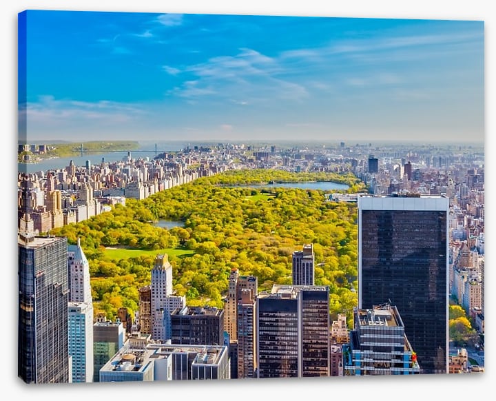 Central Park aerial, NYC