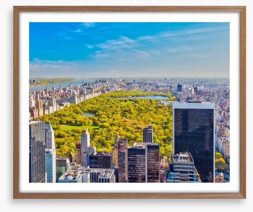Central Park aerial, NYC