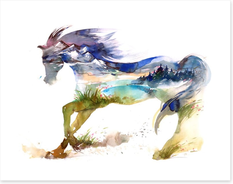 Travelling horse