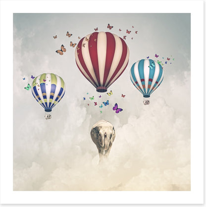 Elephant and balloons