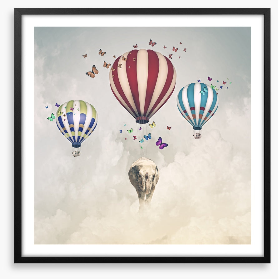 Elephant and balloons
