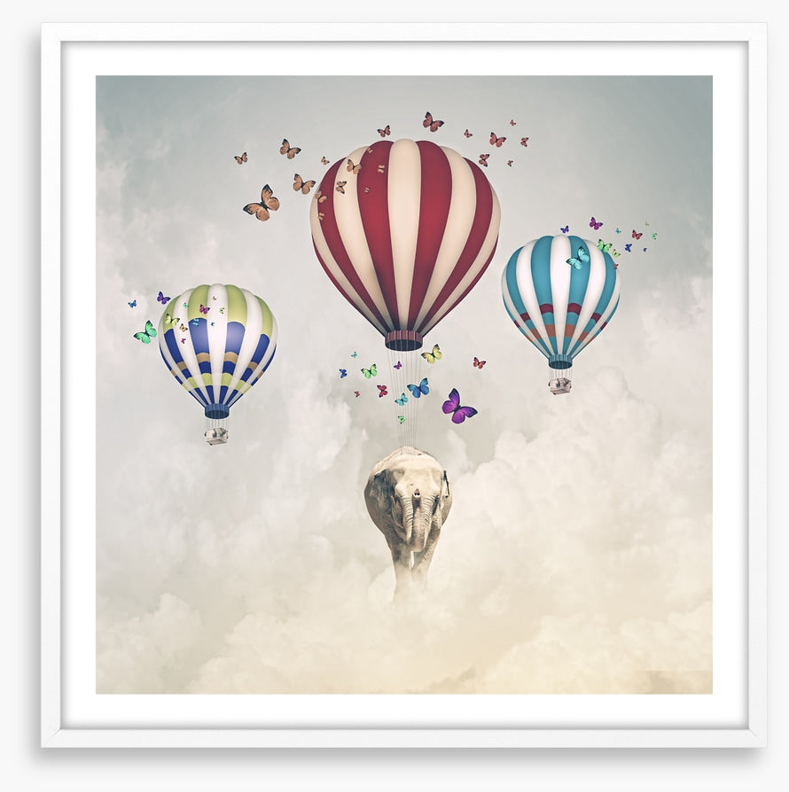 Elephant and balloons