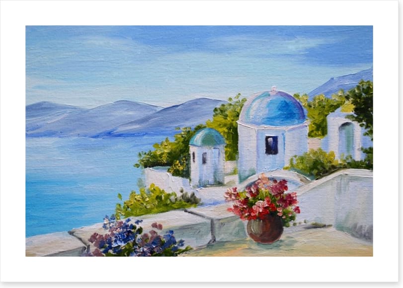 House near the sea, Santorini
