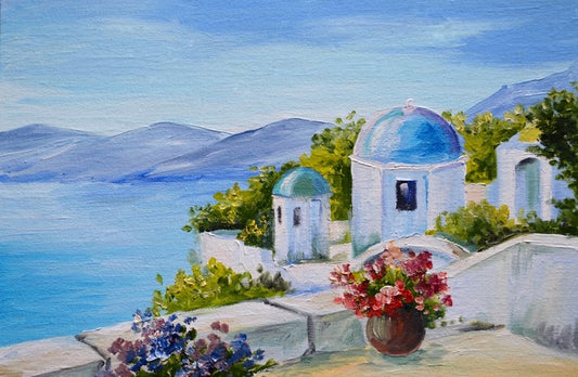 House near the sea, Santorini