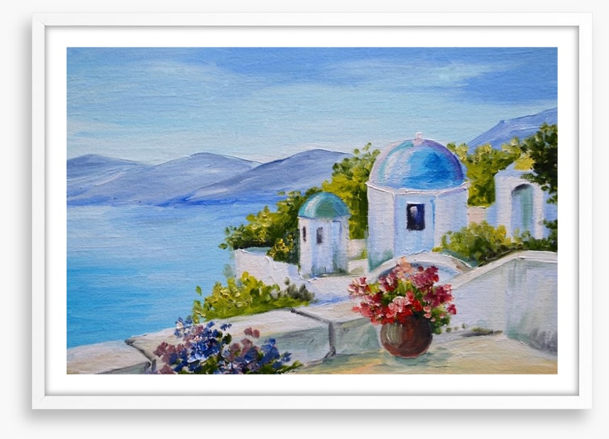 House near the sea, Santorini