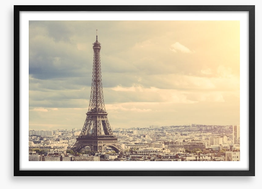 The towering Eiffel Tower