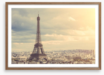 The towering Eiffel Tower