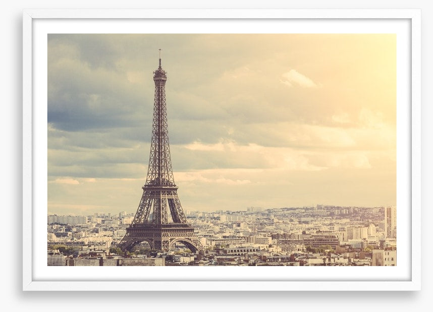 The towering Eiffel Tower