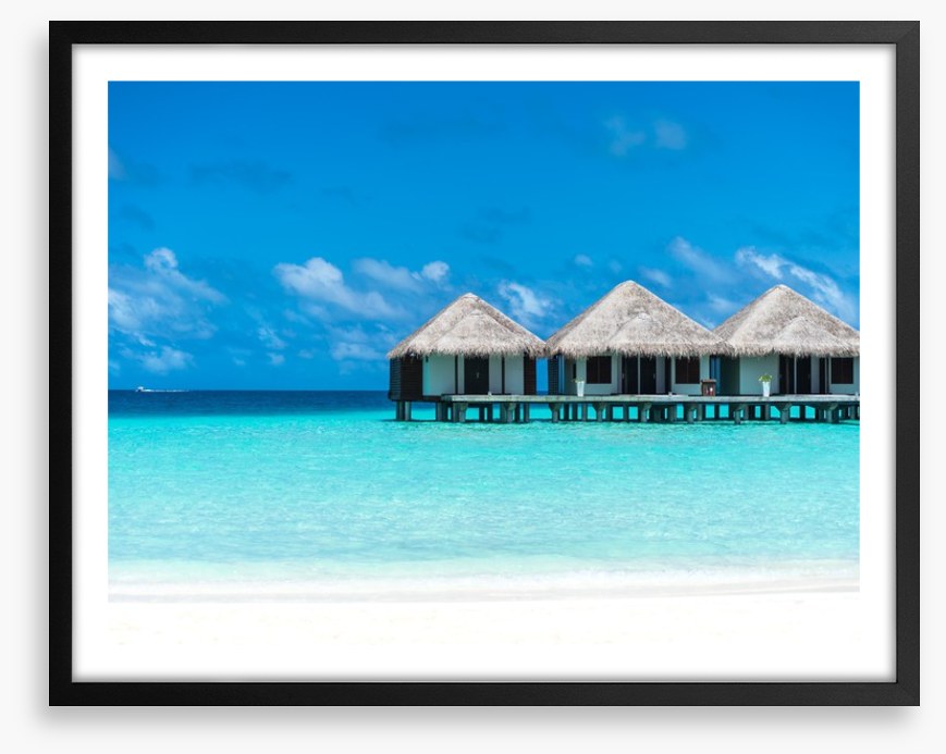 Idyllic water bungalows, Maldives