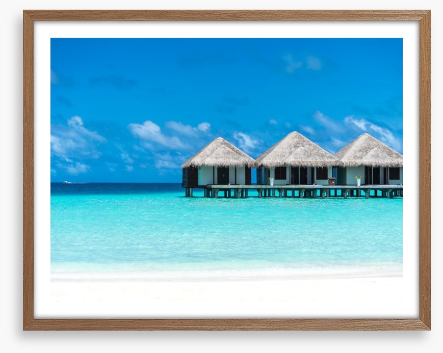 Idyllic water bungalows, Maldives