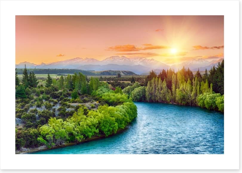 Last rays over the Clutha river
