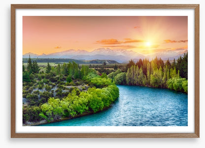 Last rays over the Clutha river