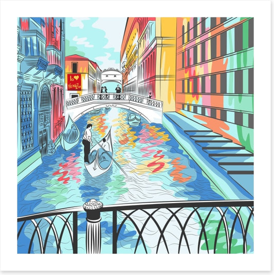 The colourful canal