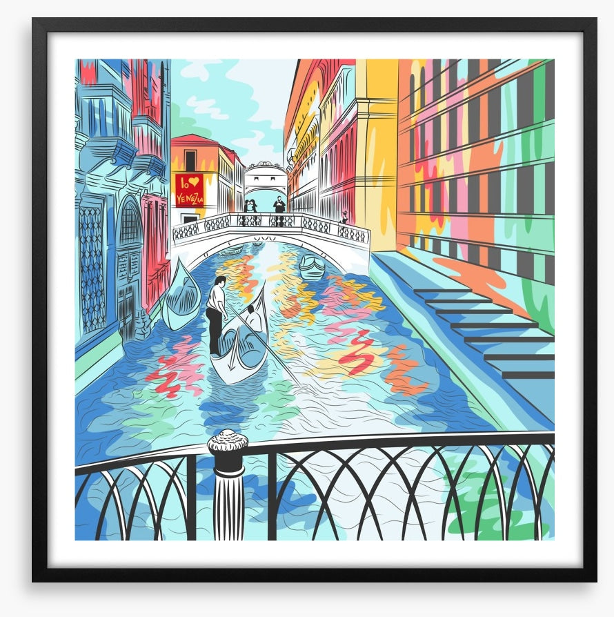 The colourful canal