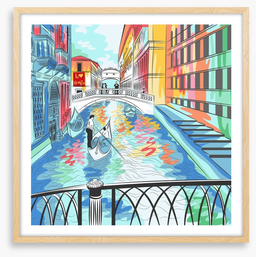 The colourful canal