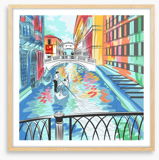 The colourful canal