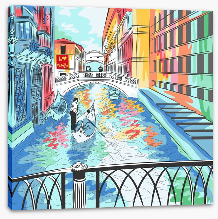 The colourful canal