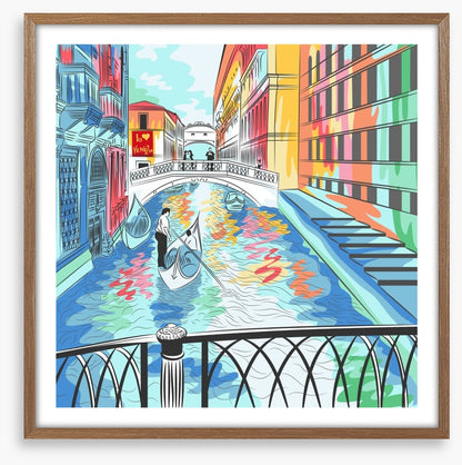 The colourful canal