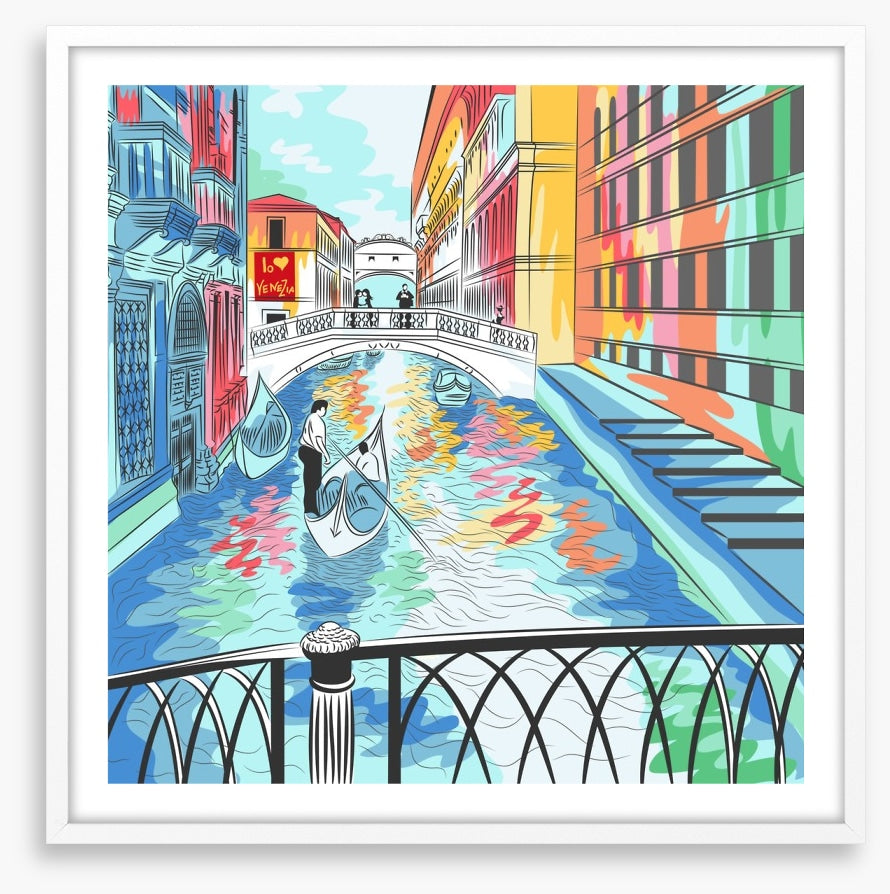 The colourful canal