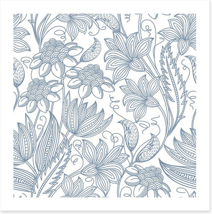 Blue line blooms