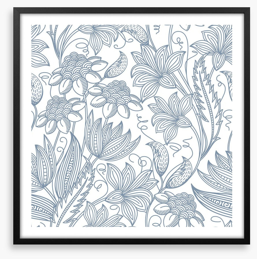 Blue line blooms