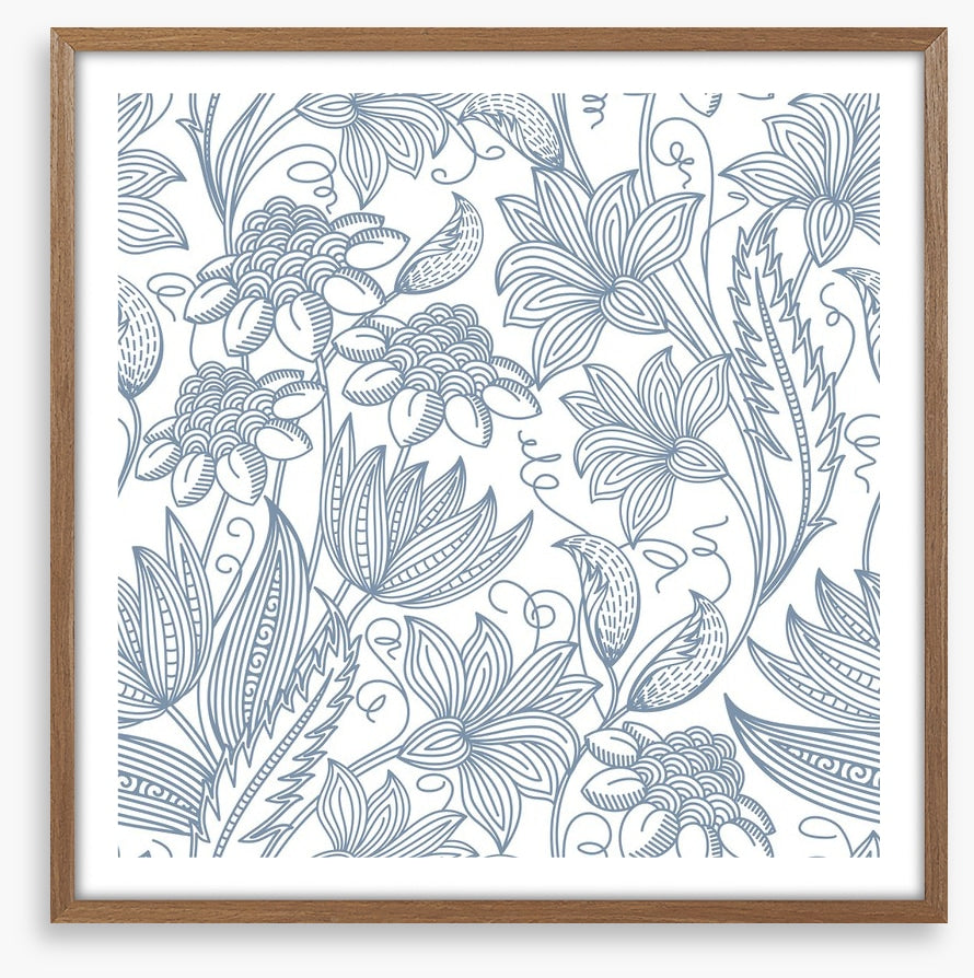 Blue line blooms