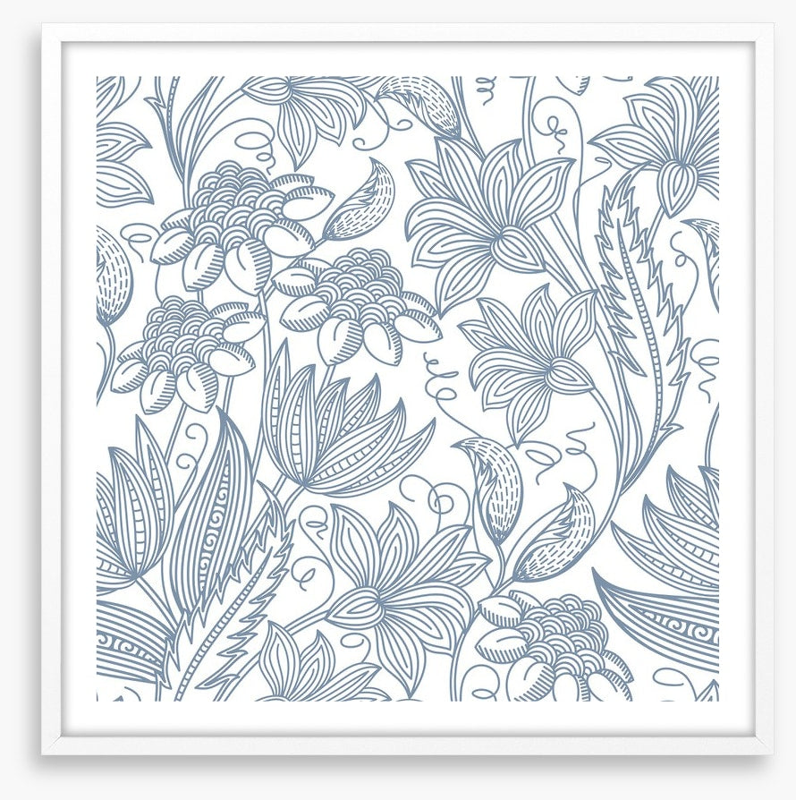 Blue line blooms