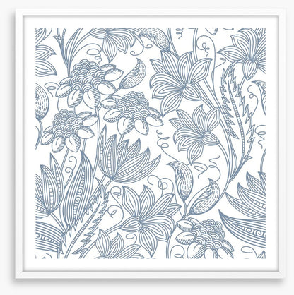 Blue line blooms