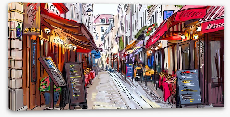 The cafe street