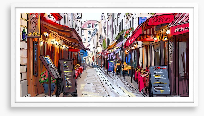 The cafe street