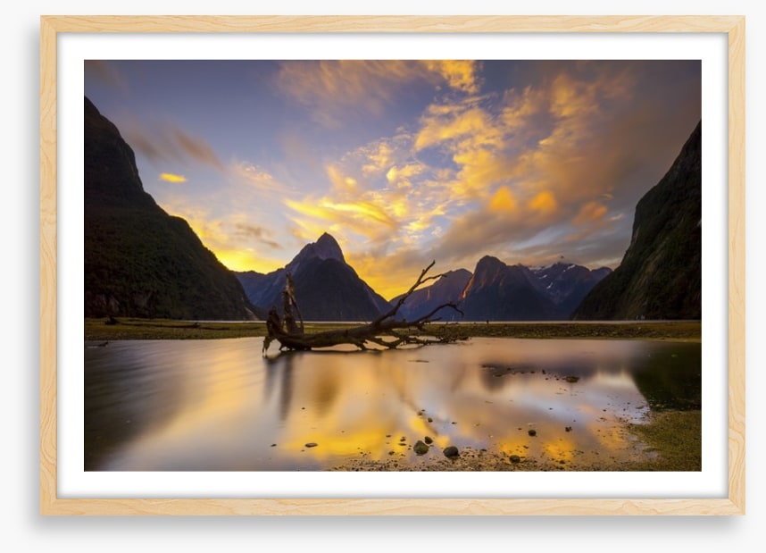 Sundown at Milford Sound