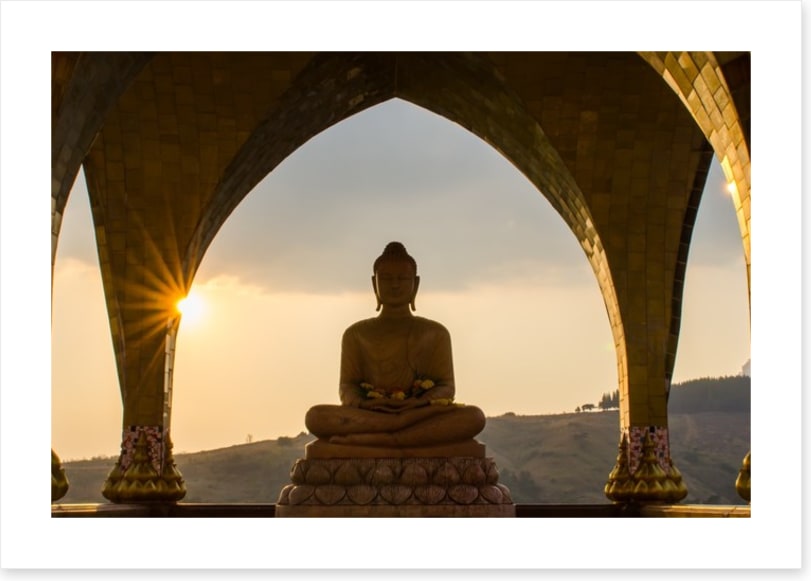 Buddha beneath the arch