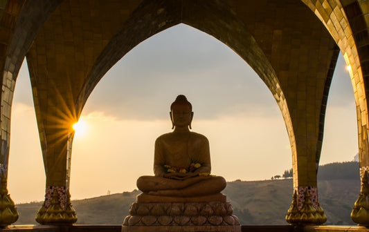 Buddha beneath the arch