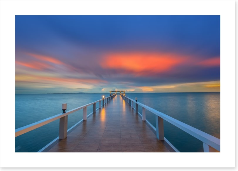 Sunrise over the pier