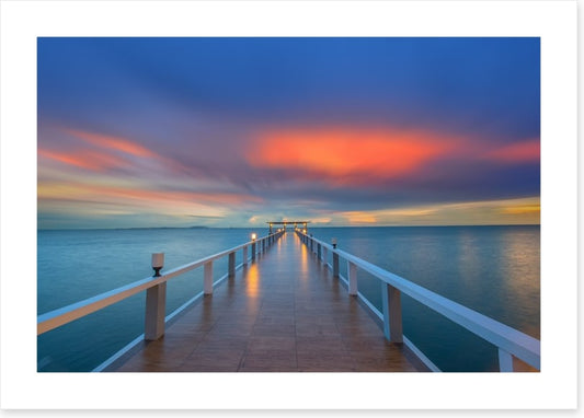 Sunrise over the pier